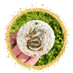 Rajana - Orgonity - Magnezit zlatý drak