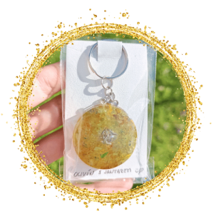 Rajana - Orgonit - Přívěsek jantar a olivín