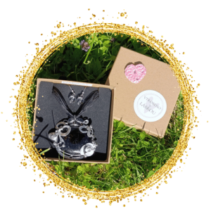 Rajana - Autorská šperky z cínu - Turmalín s křišťálem