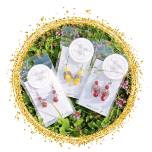 Rajana - Náušnice z minerálních korálků - Andělé jadeity